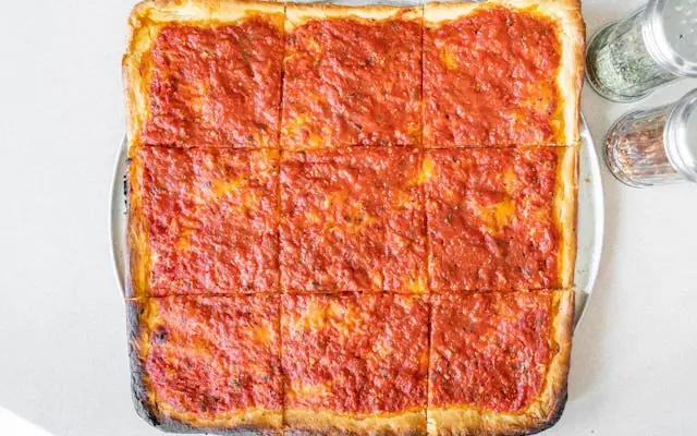 Tomato Pie at Capri Pizza in Sicklerville, NJ